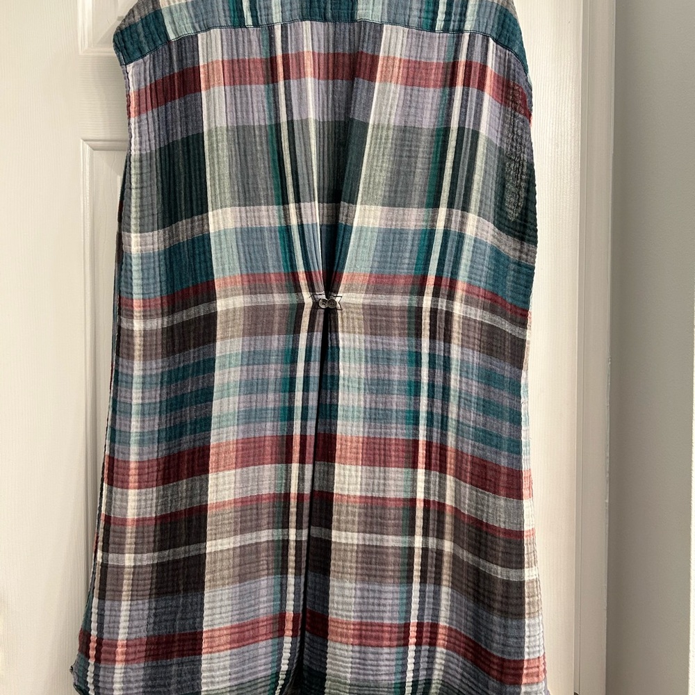 New Anthropologie Holding Horses Mixed Plaid Dress - Picture 9 of 9